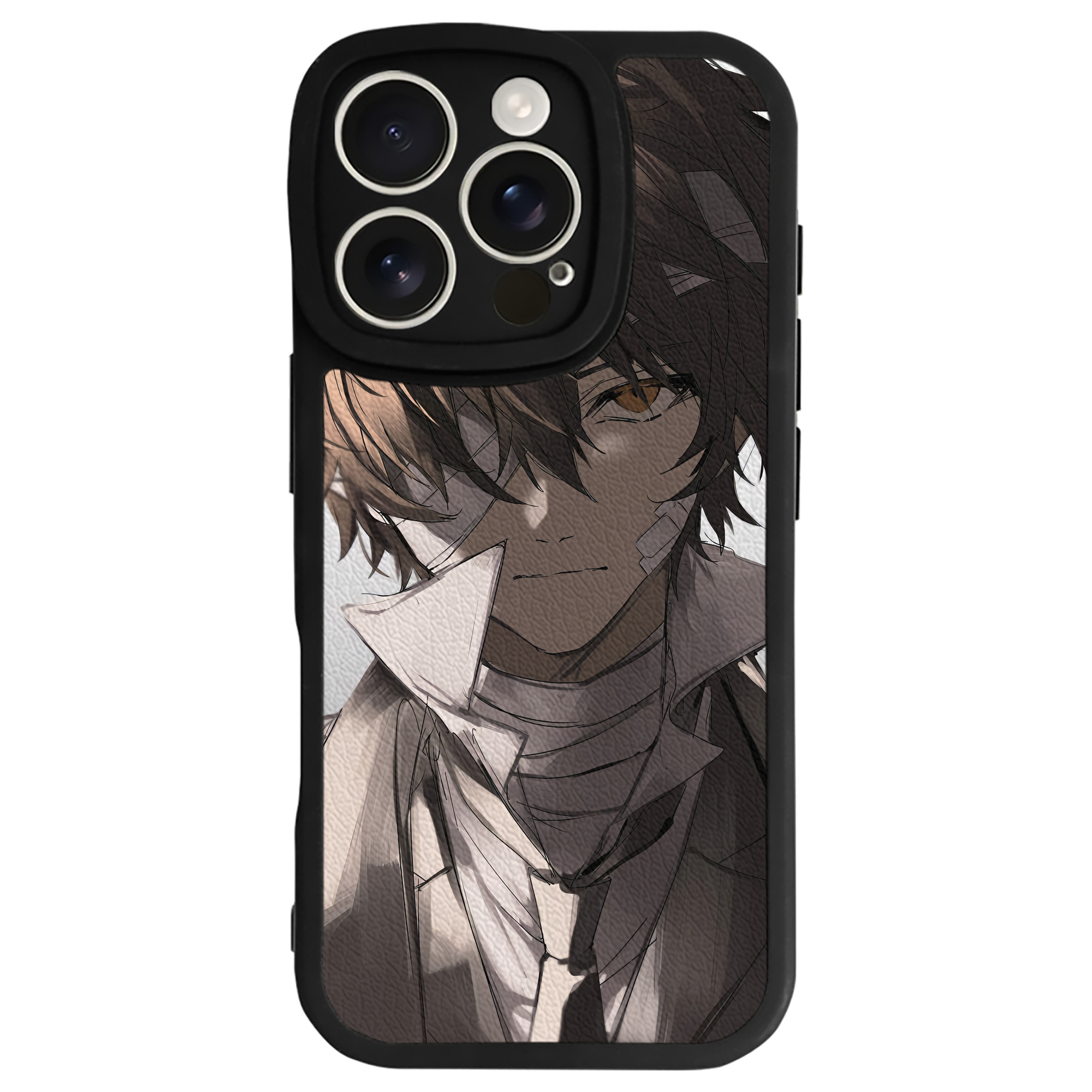 （画像用） 文豪ストレイドッグス Bungo Stray Dogs 【iPhone 16シリーズ対応】シリコンスマホケース（レザー調） 材質：シリコン
